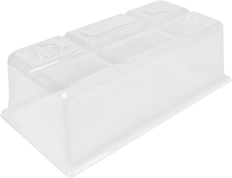 Sunpack Sundome Plastic Multi-Vented Humidity Dome, Clear, 7" (Pack of 10) - Ideal for Greenhouses or Indoor Gardening, Able to Adjust Humidity with Vents - Image 3